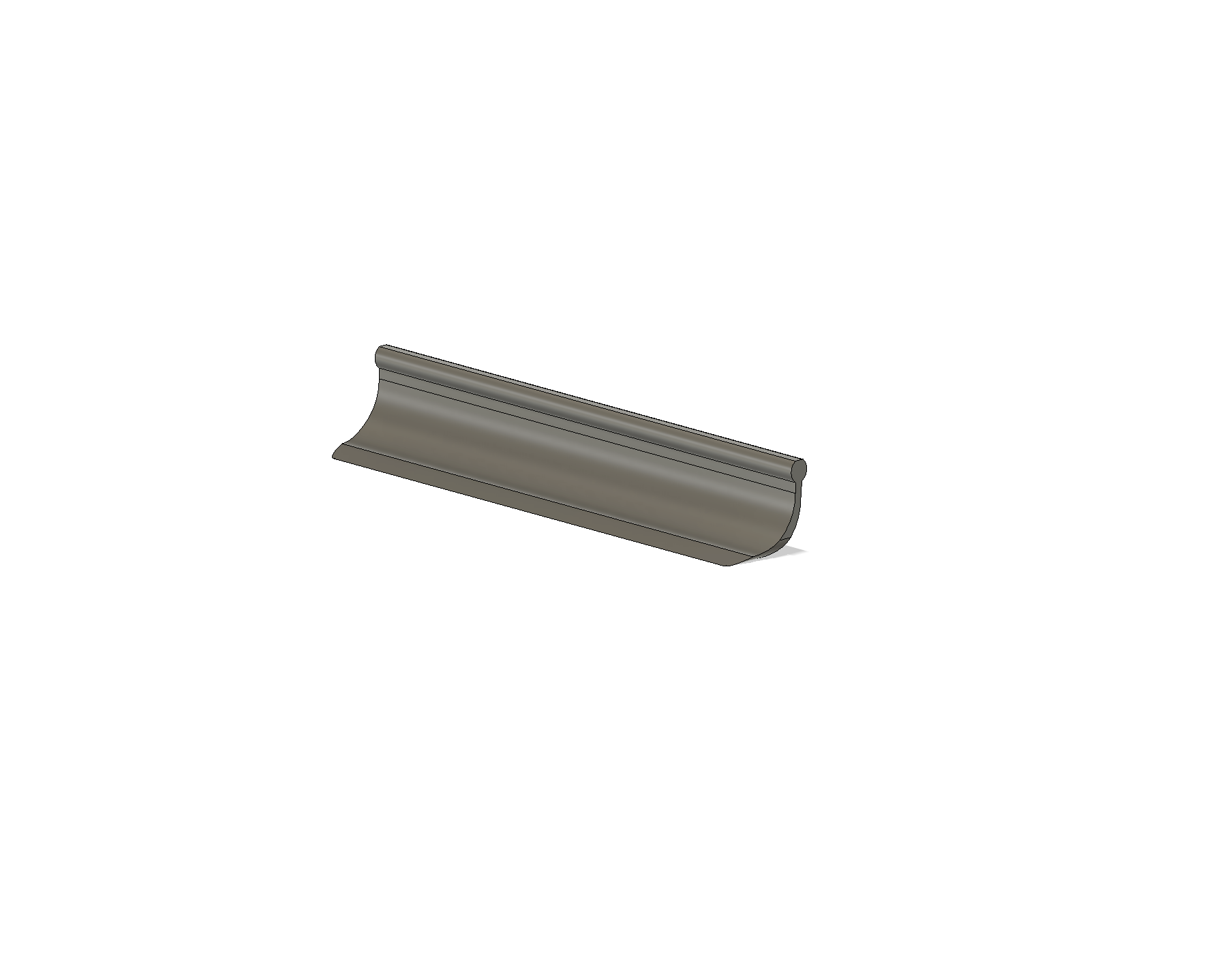 CAD rendering of the final countertop scraper design